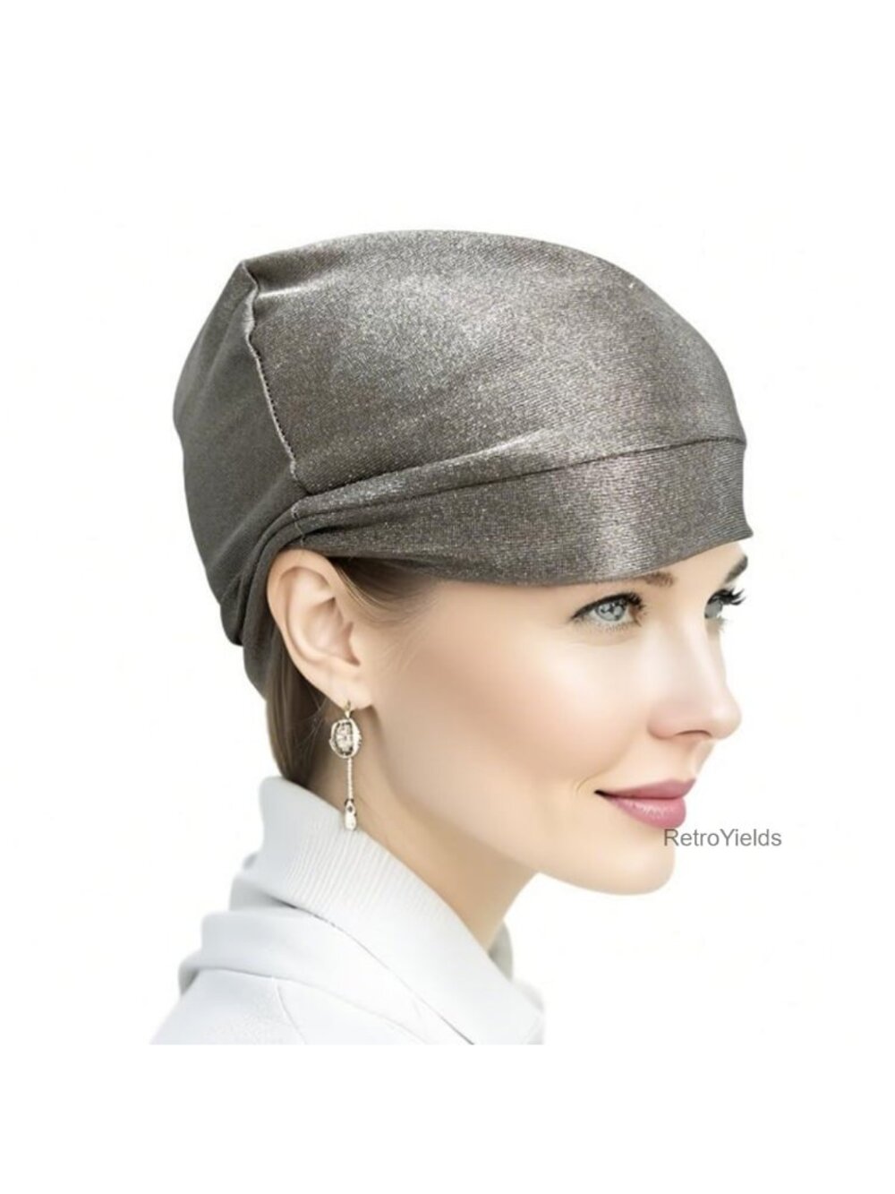 EMF Protection Faraday Beanie Hat 15% Silver Fiber Lining One Size